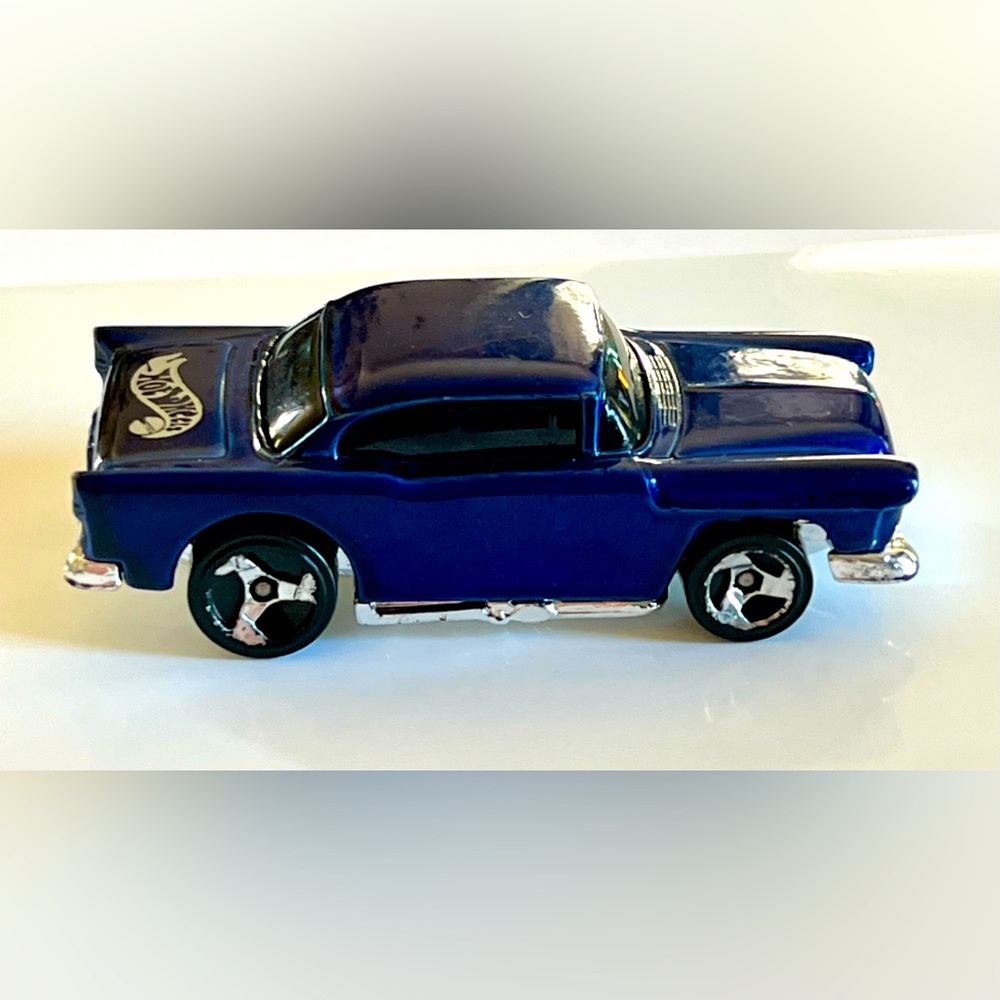 🔥🛞 Hot Wheels 1978 ‘ 55 Navy Blue Chevy Blue Streak Series by Mattel - Picture 3 of 5